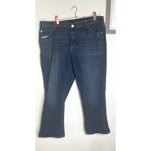 Evri Plus Size Jeans Size 20W 44"x25" Dark Blue Comfort Mid-Rise Bootcut